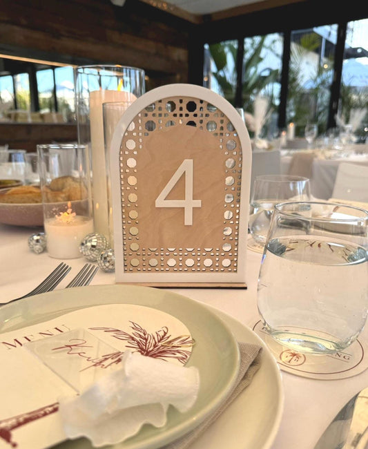 Wedding Table Numbers With Stands