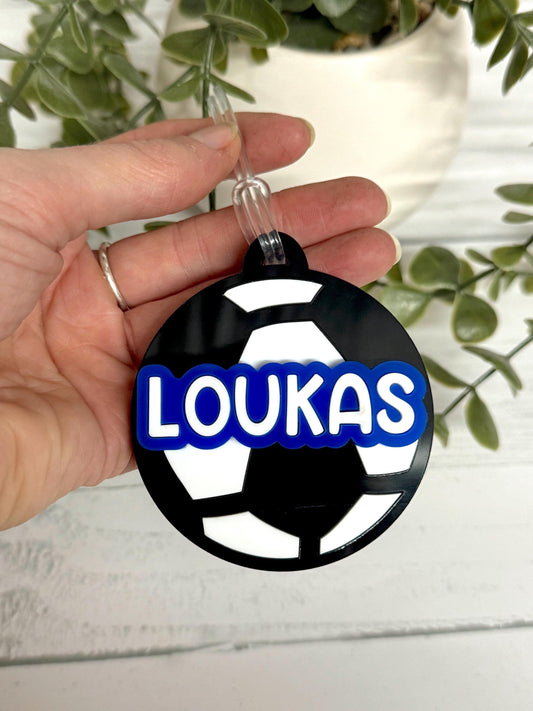 Soccer Bag Tag