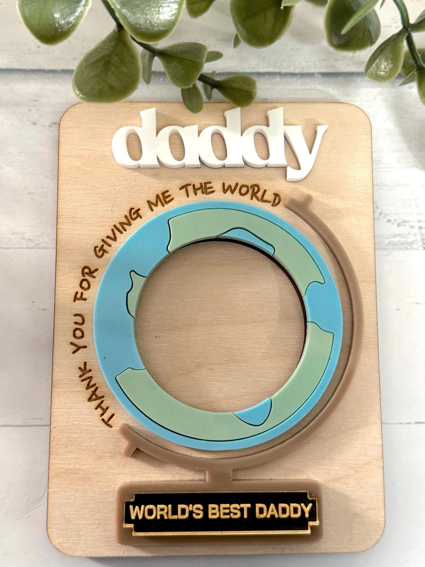 Father's Day Photo Fridge Magnet
