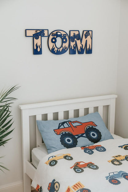 Monster Truck Initial Sign