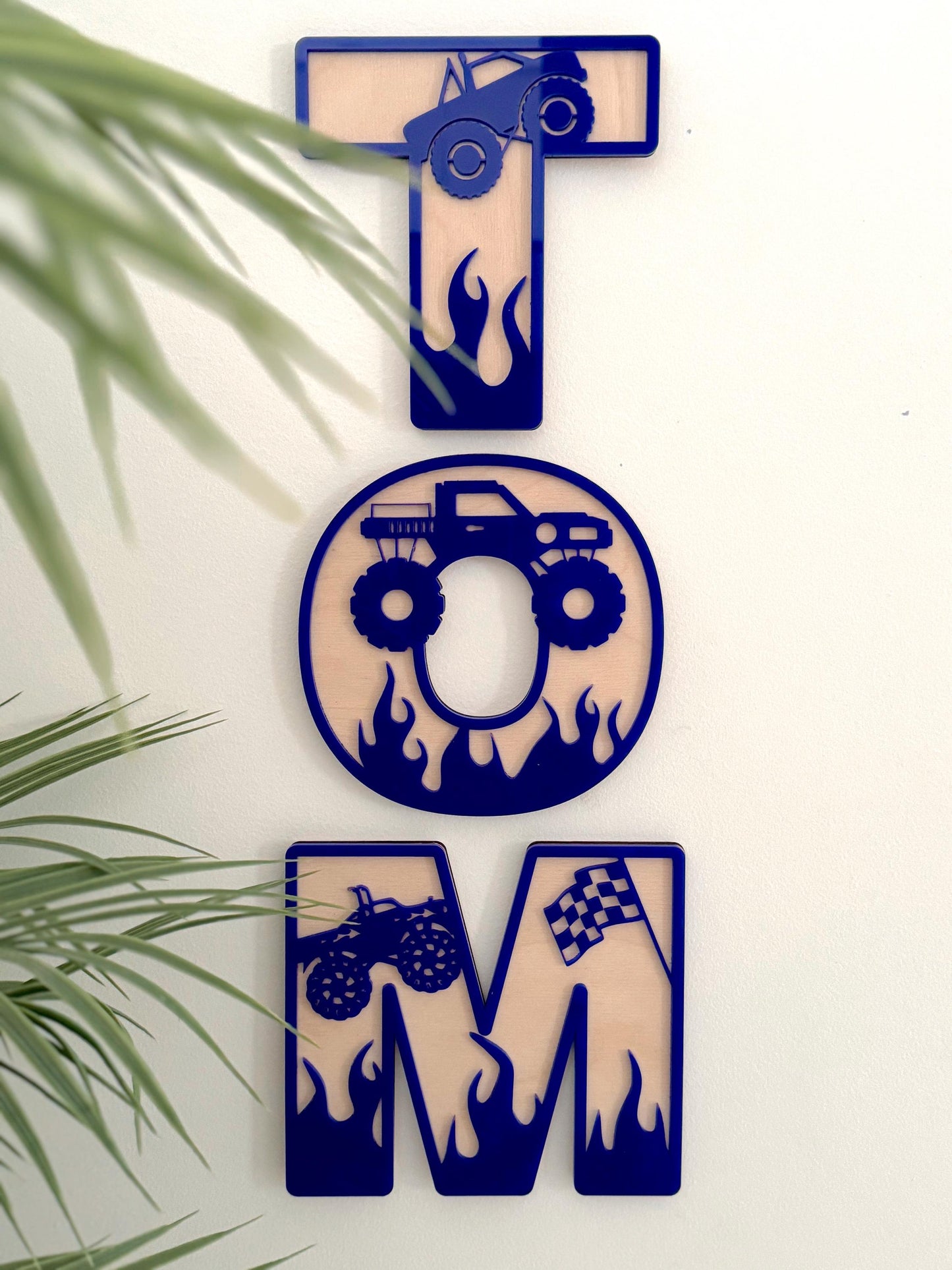 Monster Truck Initial Sign