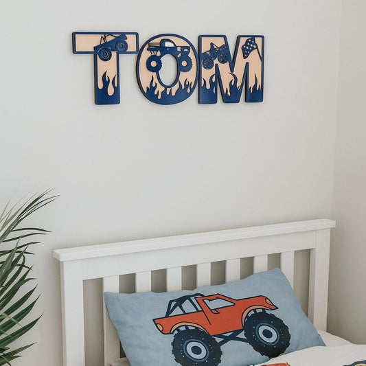 Monster Truck Initial Sign