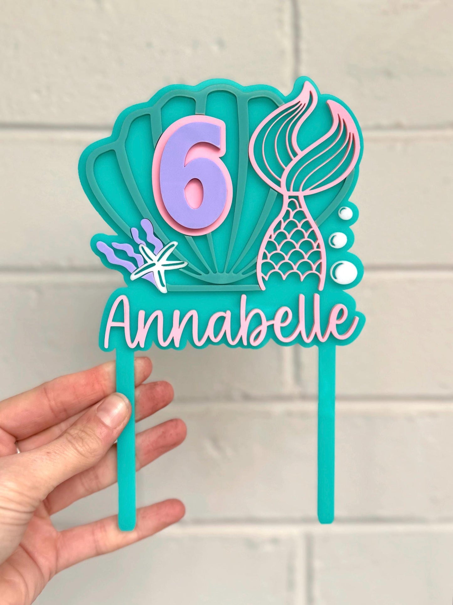Mermaid Cake Topper