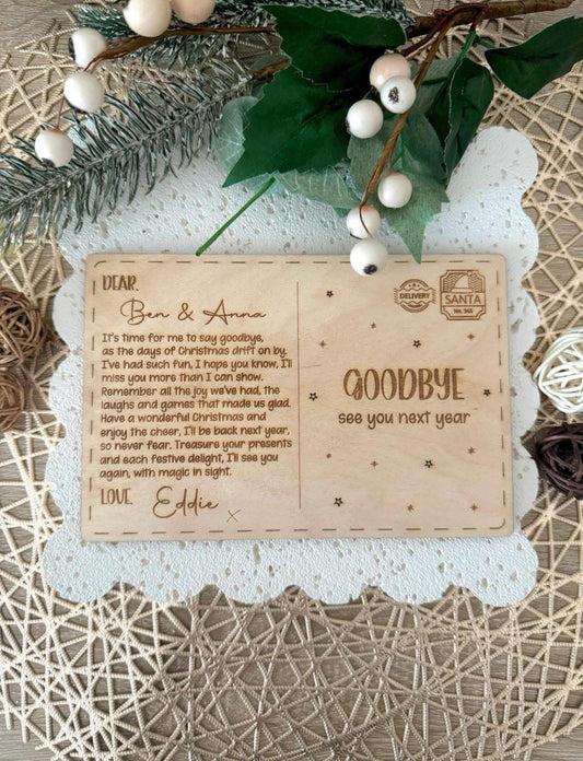 Elf Goodbye Postcard