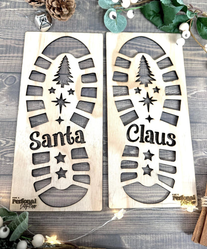 Santa Footprint Stencil