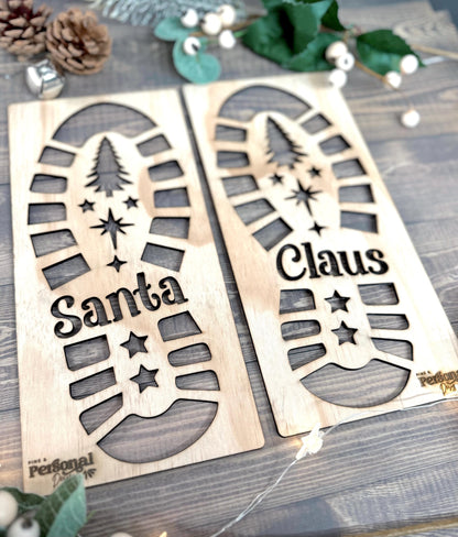 Santa Footprint Stencil