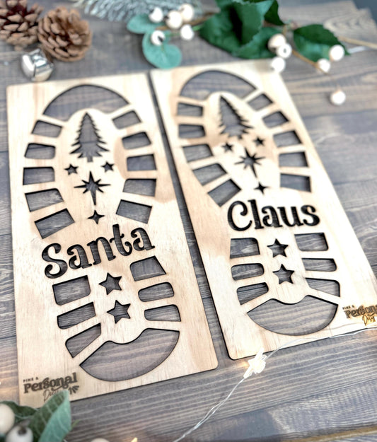 Santa Footprint Stencil