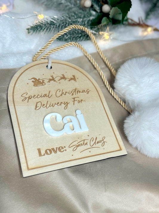 Santa Delivery Sack Tag