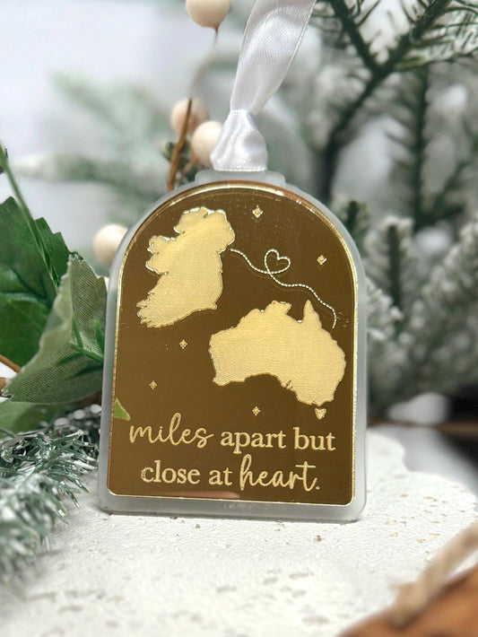 Miles Apart Long Distance Ornament