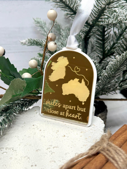 Miles Apart Long Distance Ornament