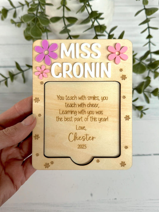 Personalised Post It Note Holder