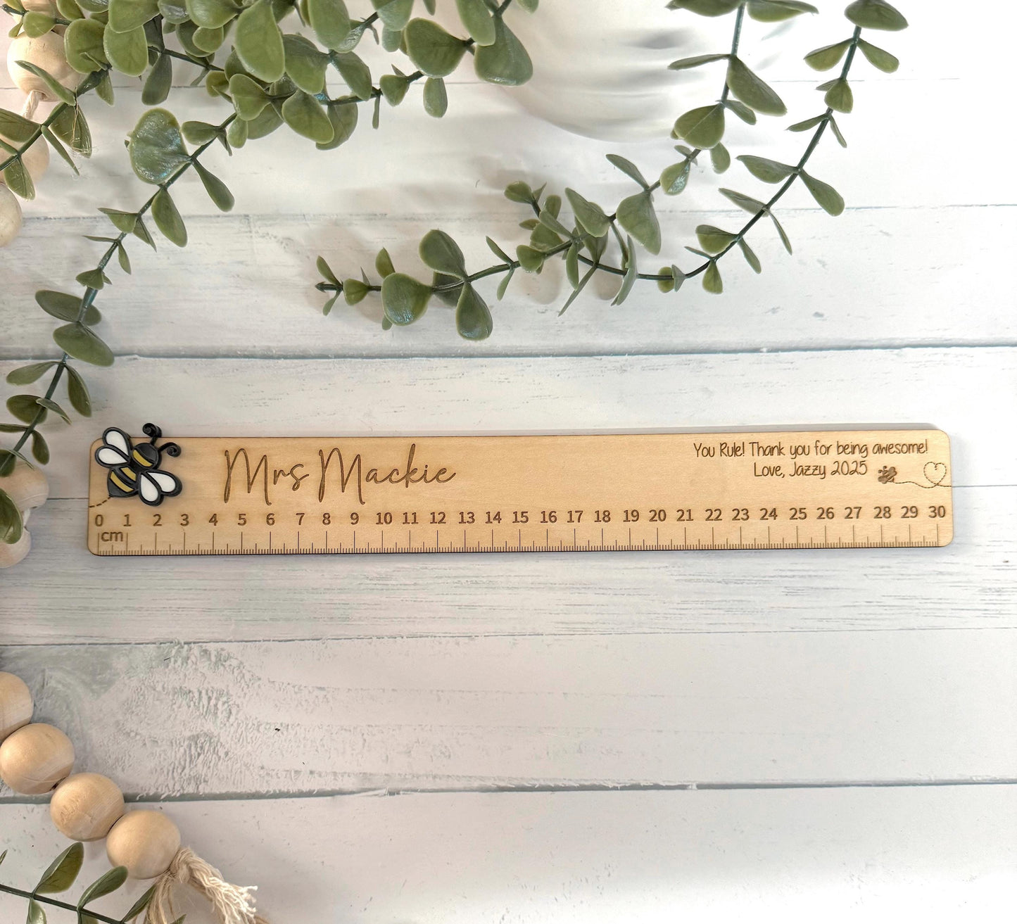 Personalised Teacher Ruler - Bee