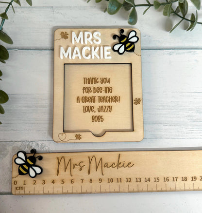 Personalised Post It Note Holder - Bee