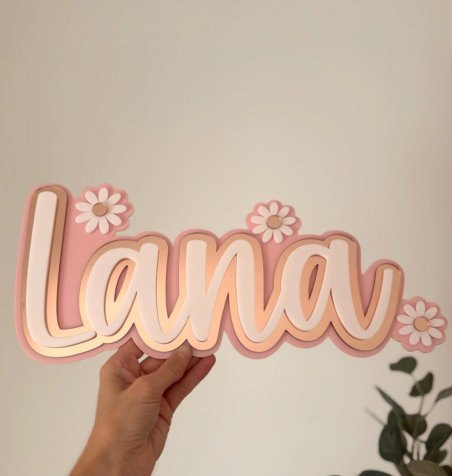Daisy Name Plaque