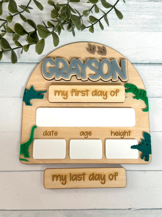 Dinosaur Back to School - Medium