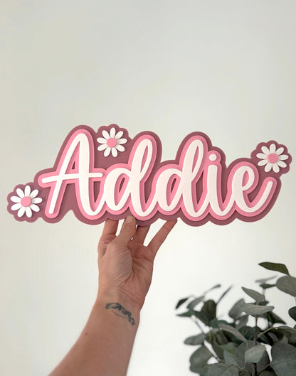 Daisy Name Plaque
