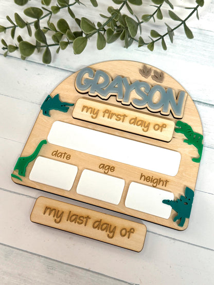 Dinosaur Back to School - Medium