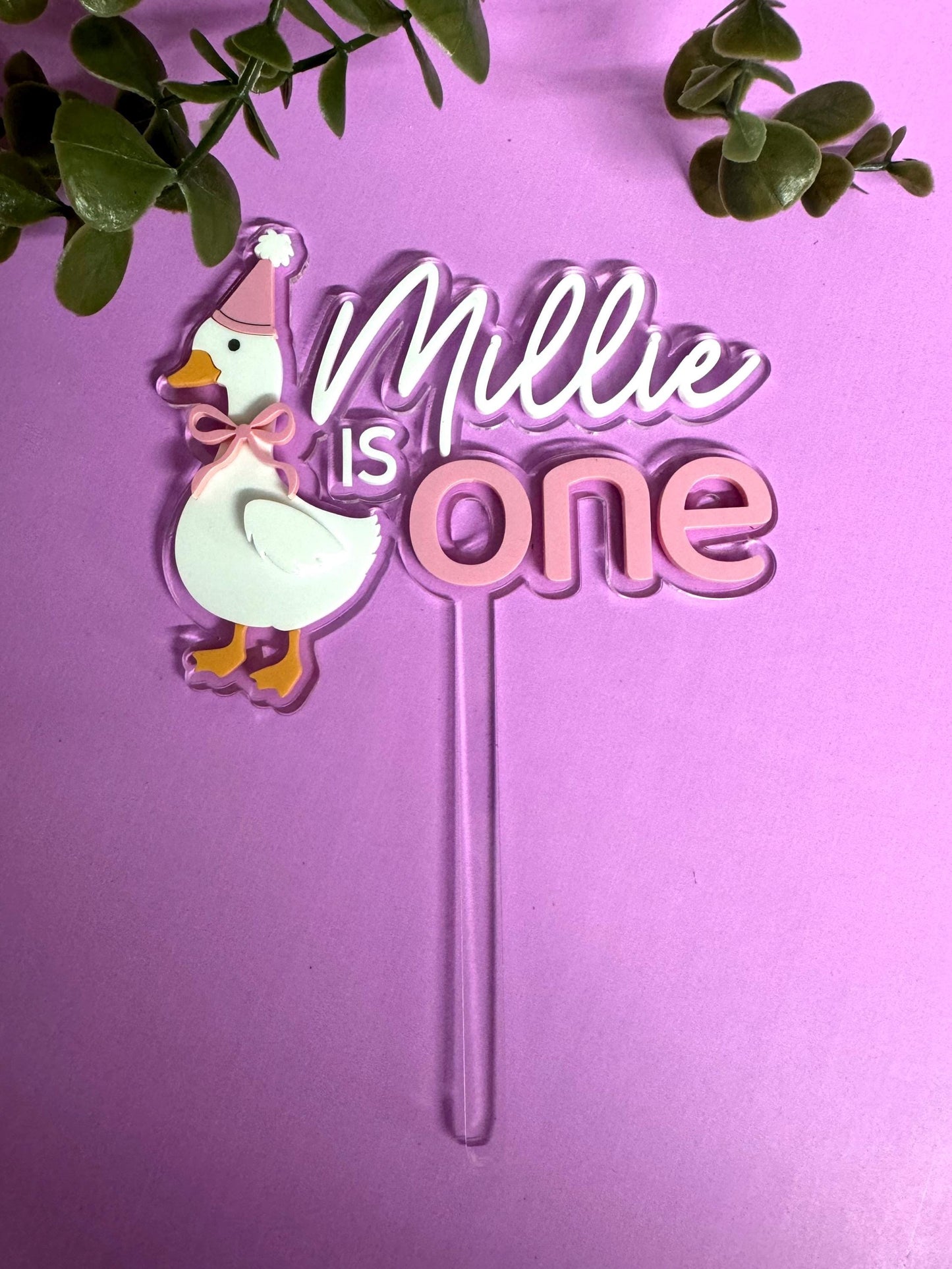 Silly Goose Cake Topper