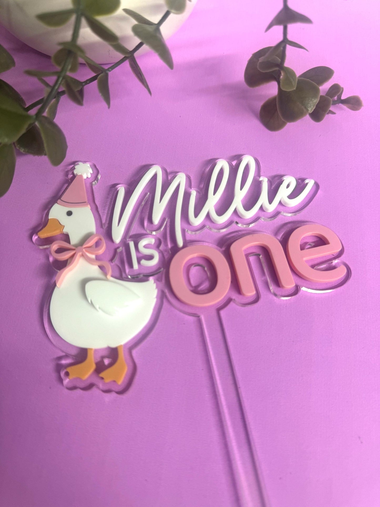 Silly Goose Cake Topper