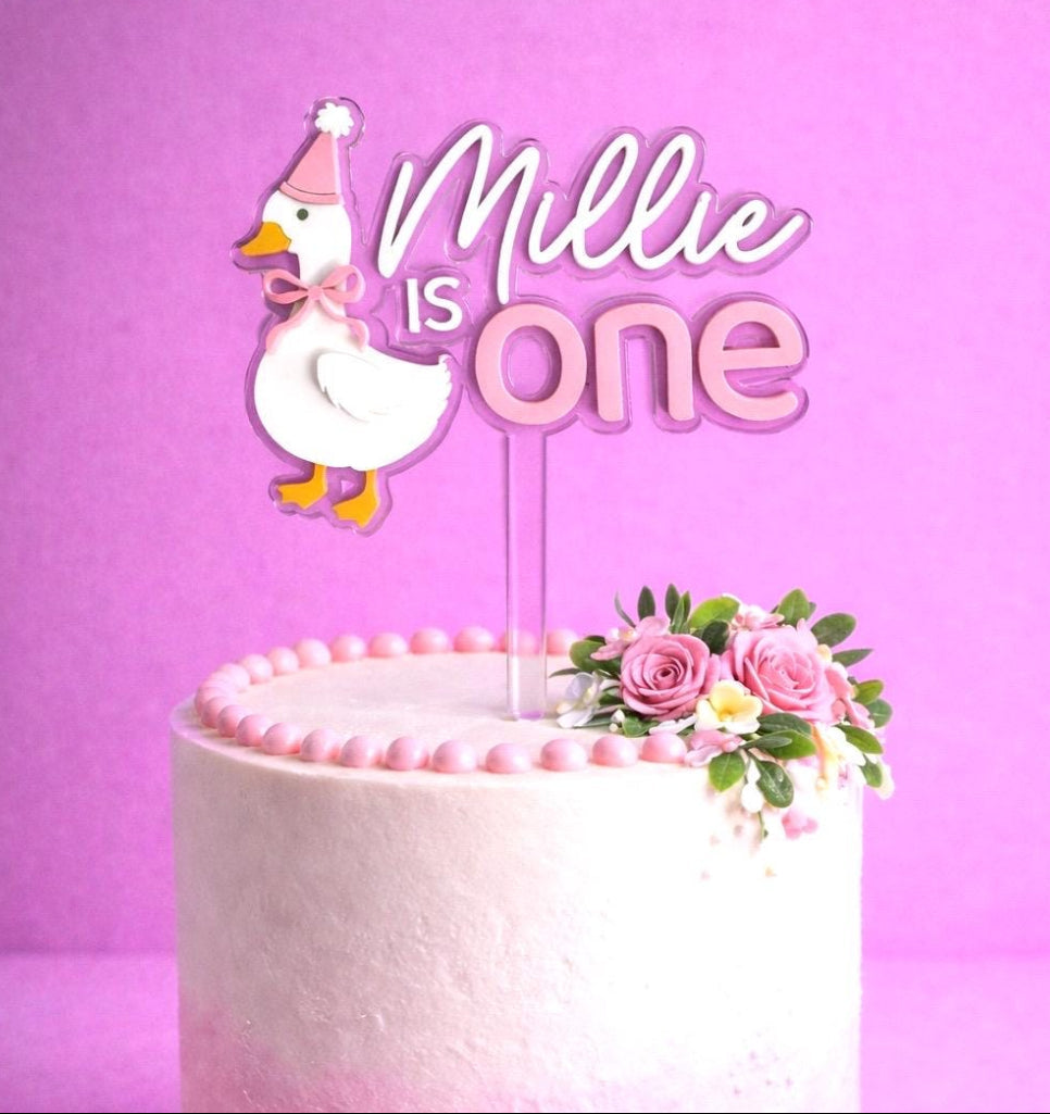 Silly Goose Cake Topper