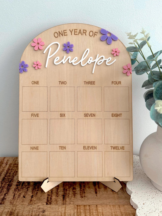 Daisy First Birthday Board
