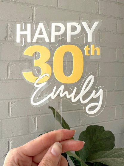 Personalised Cake Topper