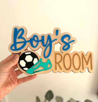 Personalised Soccer Name Plaque