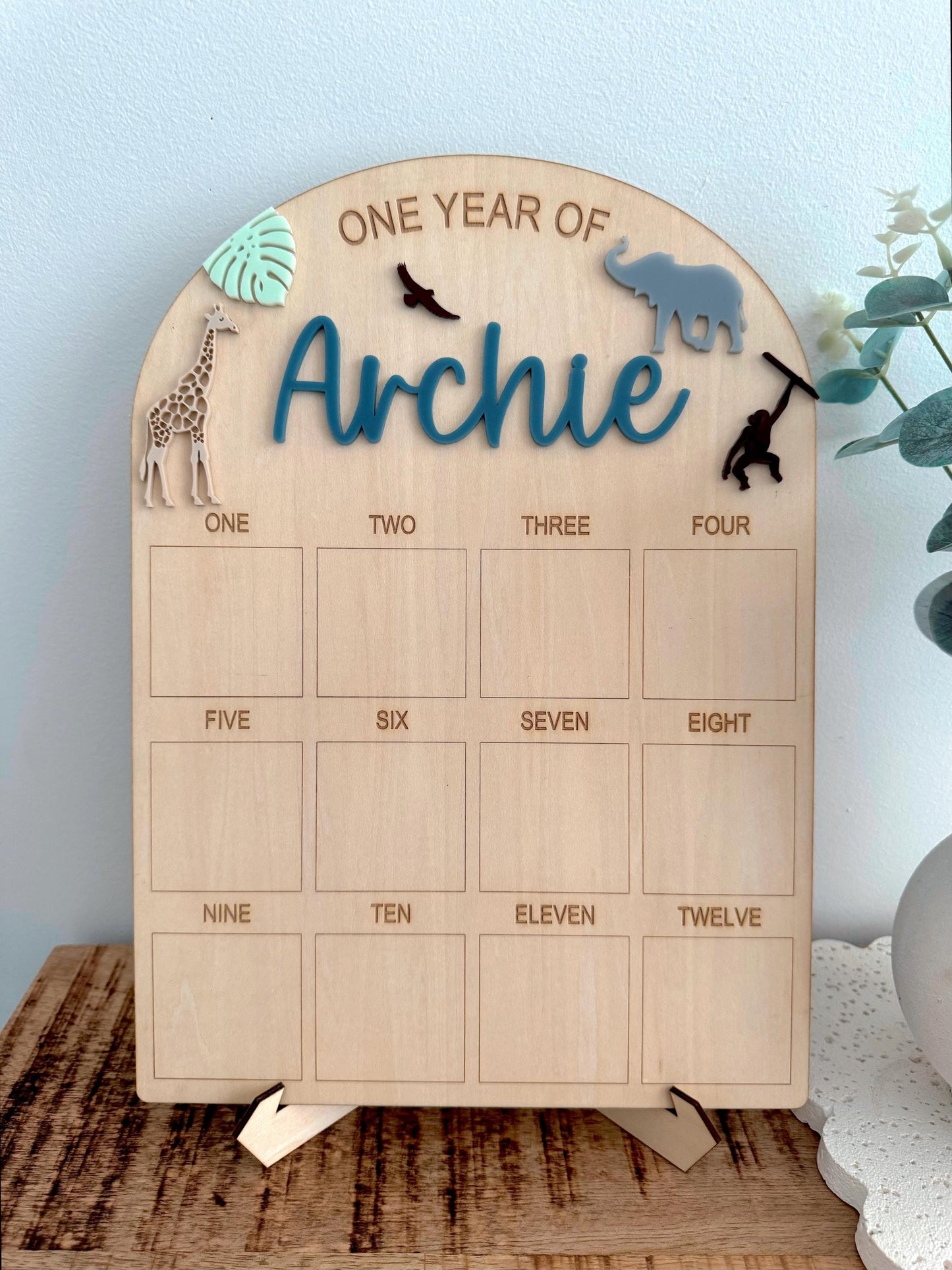 Wild One First Birthday Board