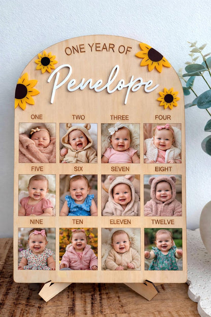 Sunflower First Birthday Board