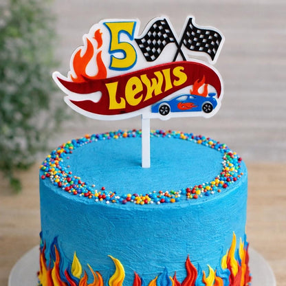 Personalised Racing Cake Topper