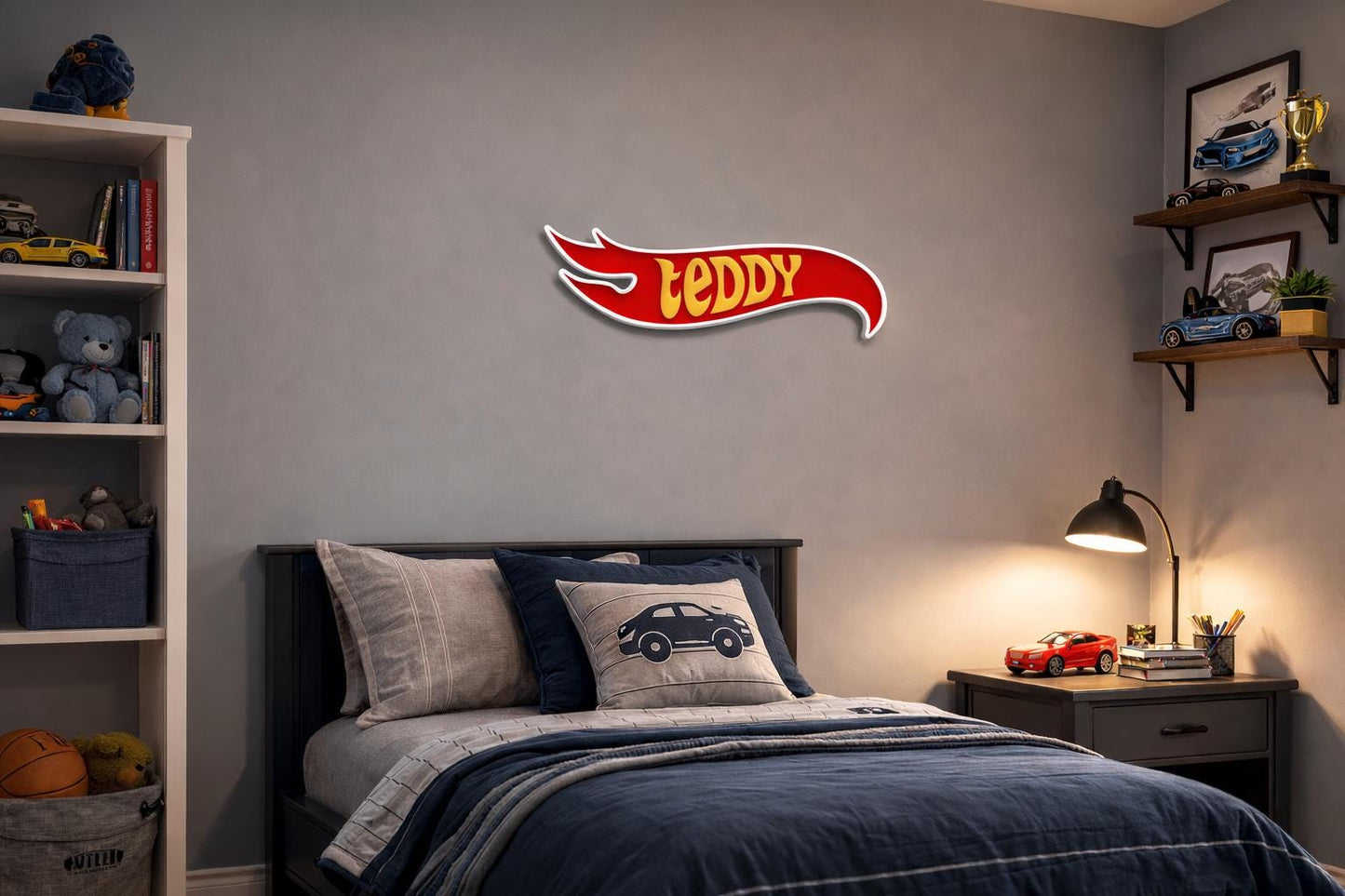 Personalised Racing Name Plaque