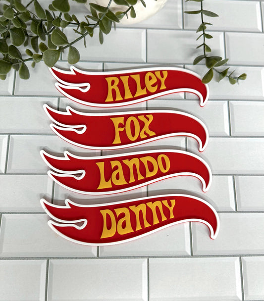 Personalised Racing Name Plaque