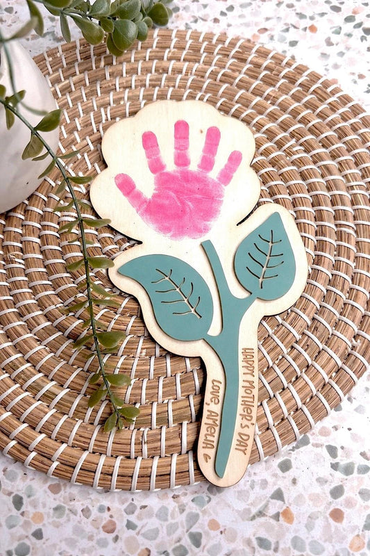 Personalised Mother's Day Hand Print Sign (Single)