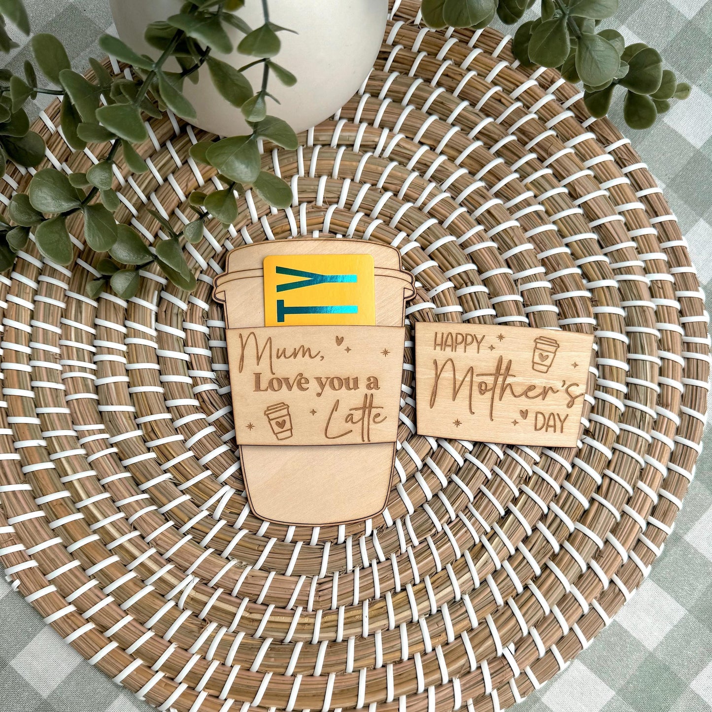 Mother's Day Coffee Cup Gift Card Holder