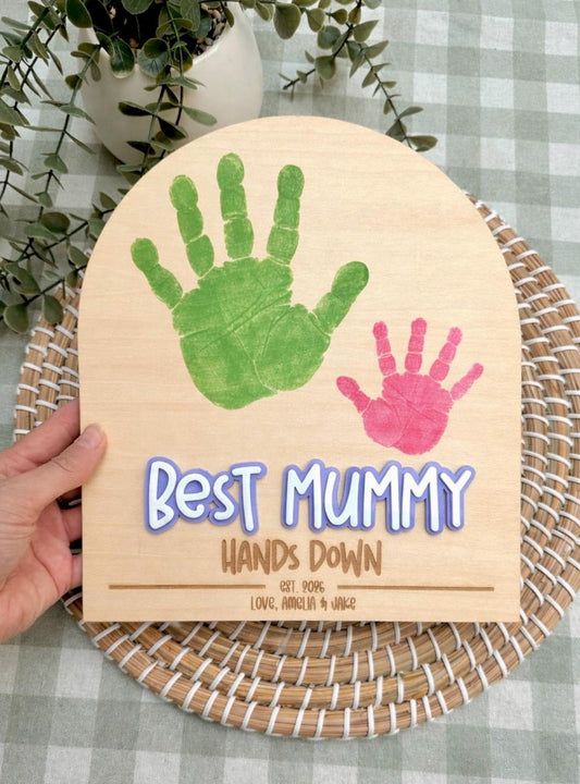 Mother's Day DIY Handprint Plaque