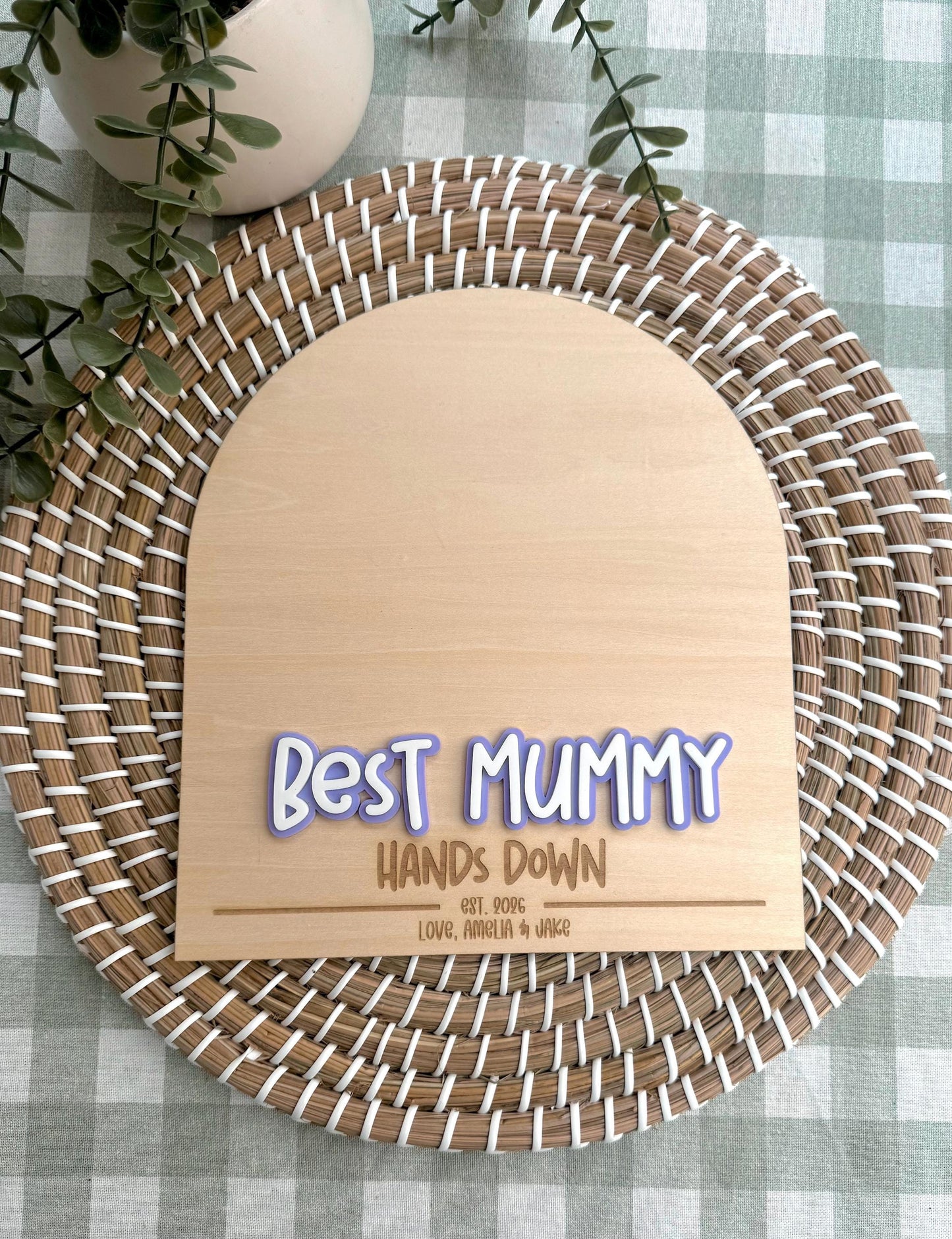 Mother's Day DIY Handprint Plaque