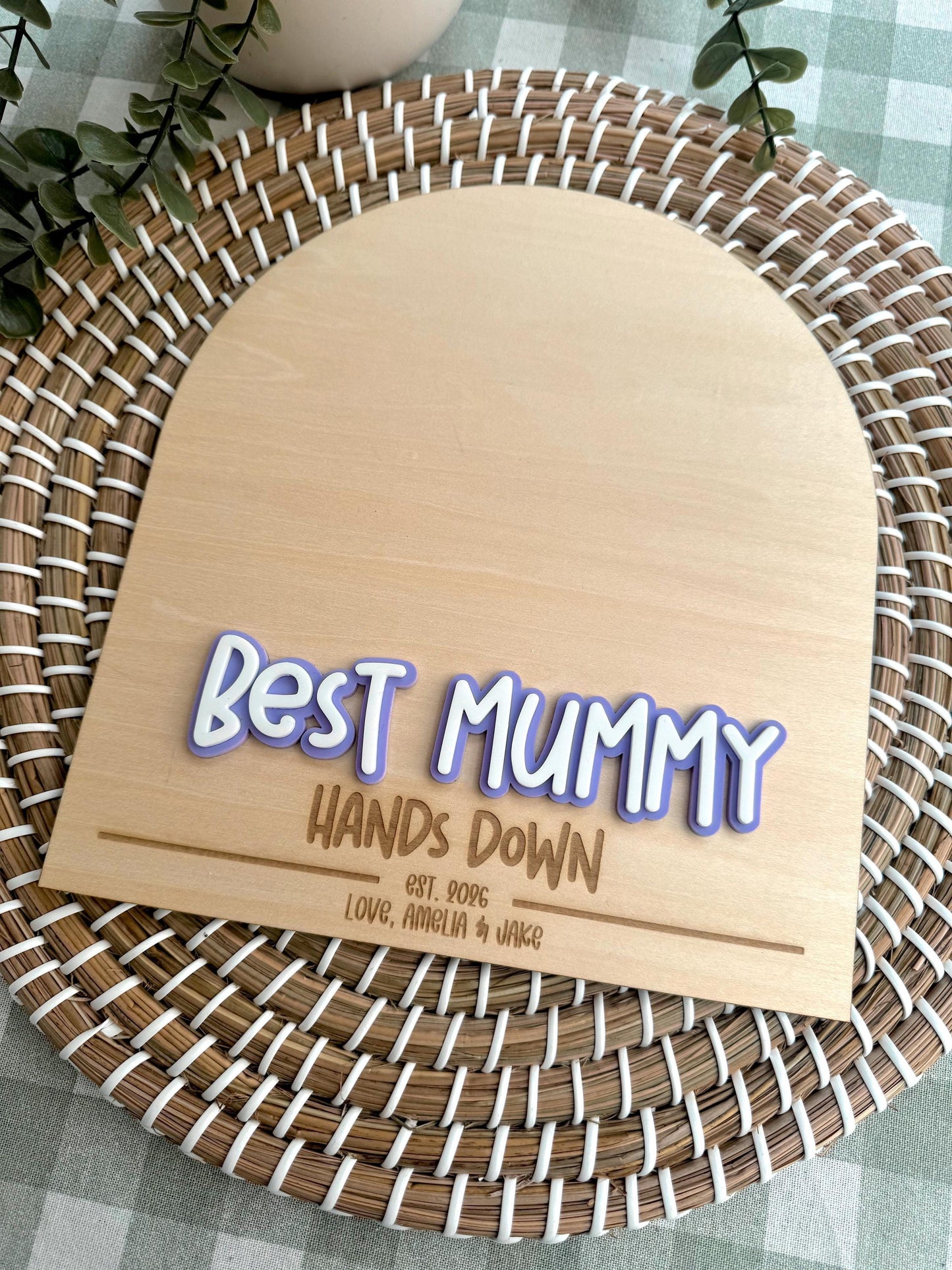 Mother's Day DIY Handprint Plaque