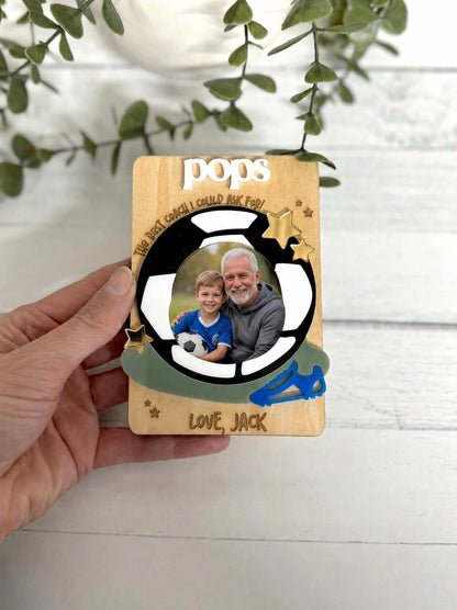 Father's Day Soccer Photo Fridge Magnet