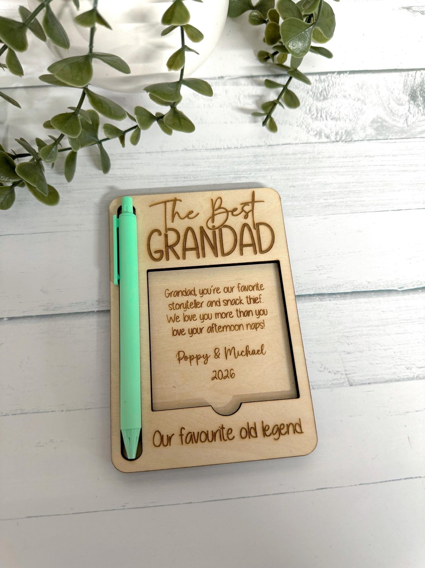 Fathers Day Sticky Note Holder