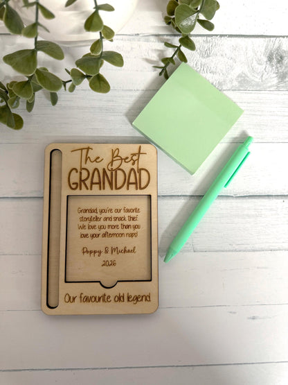 Fathers Day Sticky Note Holder
