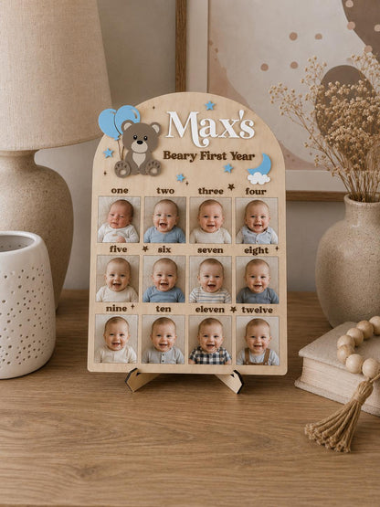 First Birthday Board - Bear