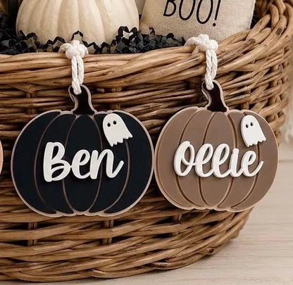 Pumpkin Halloween Tags