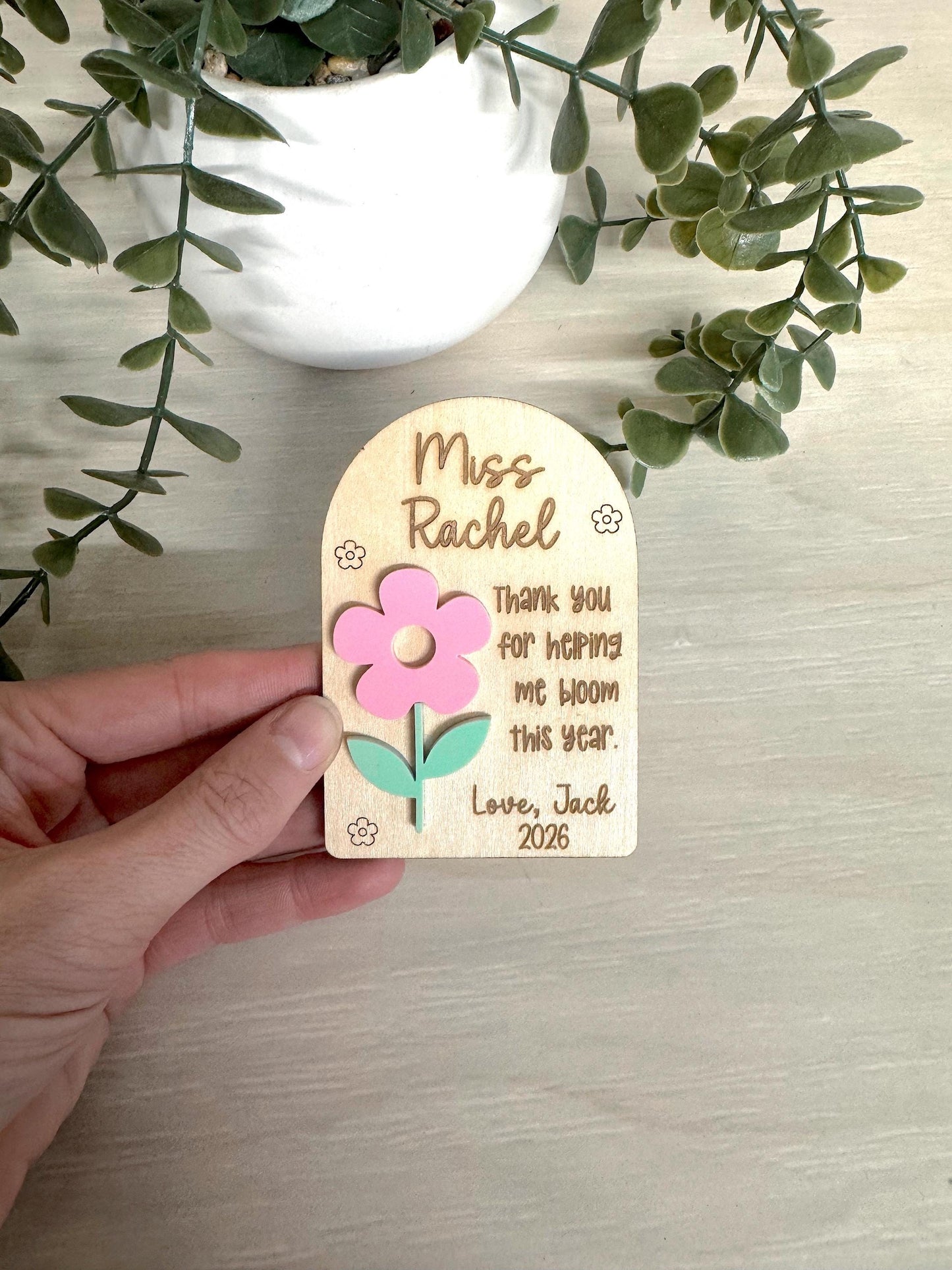 Personalised Teacher Gift Magnet