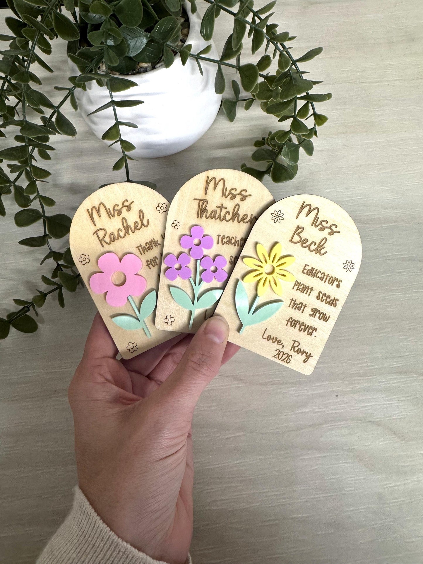 Personalised Teacher Gift Magnet