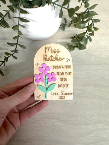 Personalised Teacher Gift Magnet