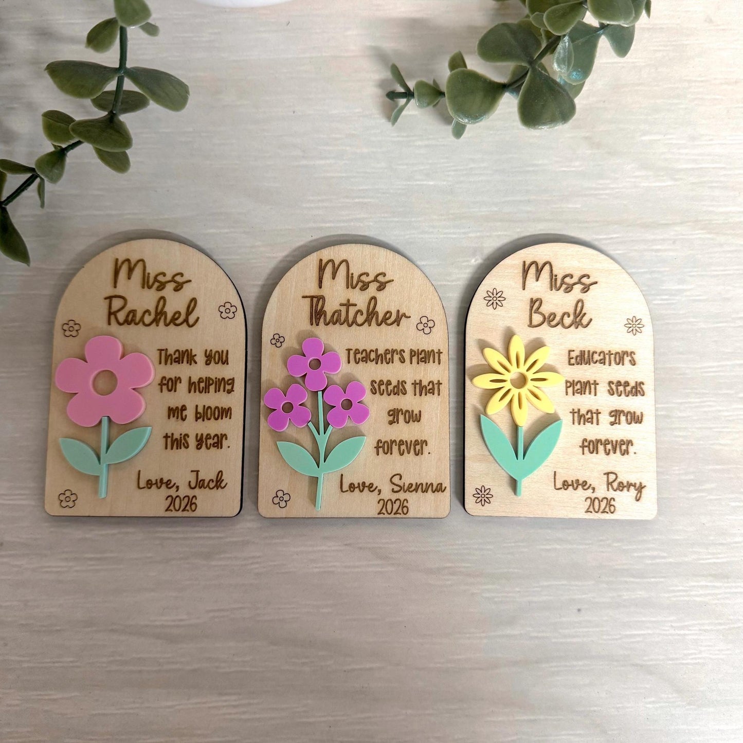 Personalised Teacher Gift Magnet