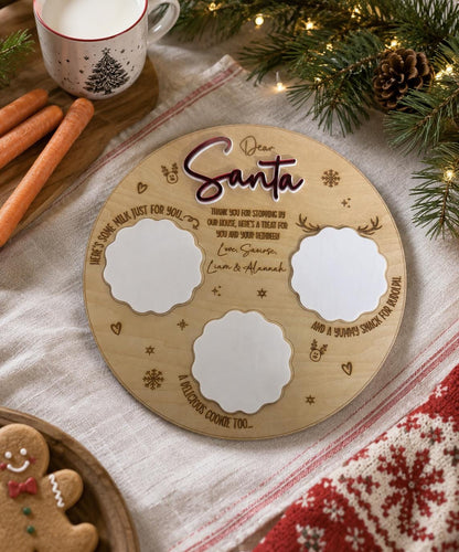 Santa Treat Board Round