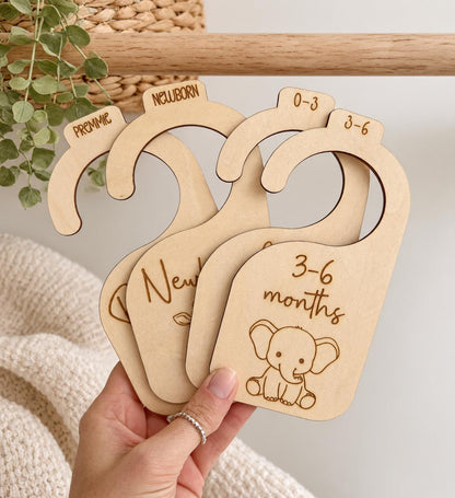 Wooden Animal Baby Closet Dividers