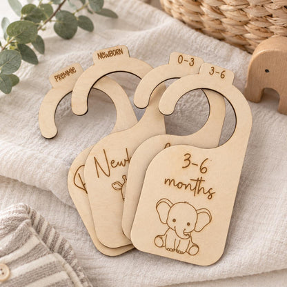 Wooden Animal Baby Closet Dividers