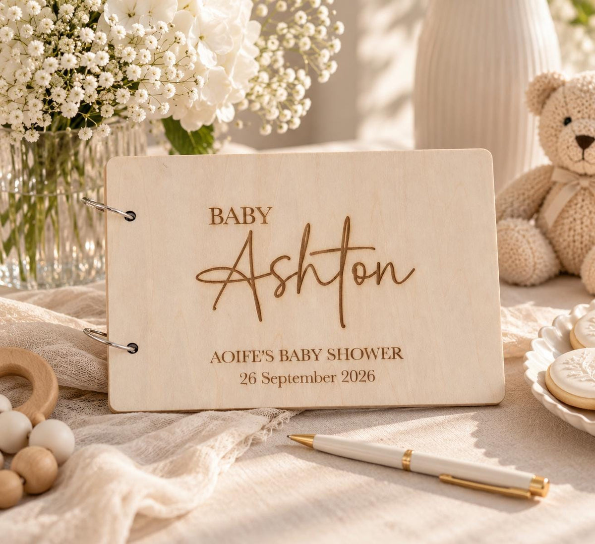 Personalised Baby Shower Guest Book